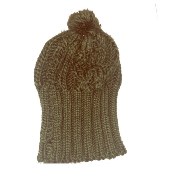 Urban Behavior Olive Green Knit Slouch Beanie Hat - Picture 1 of 3